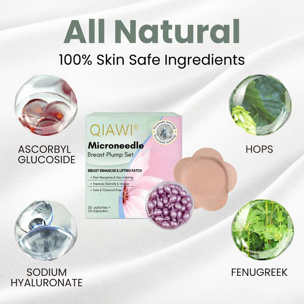 QIAWI® Microneedle Breast Plump Set - LIMITED-TIME OFFER | Let out the Best Confidence in YOU!💕