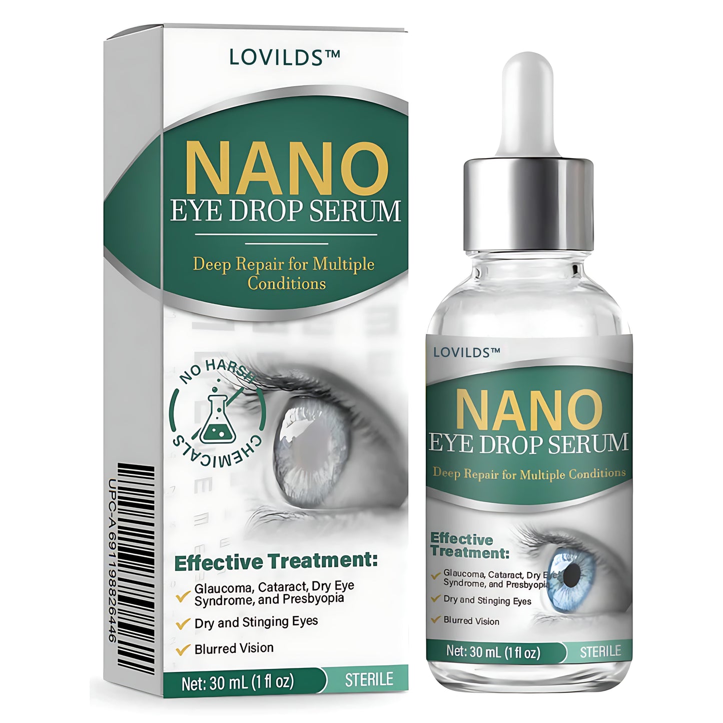 š©āāļøLOVILDS⢠Nano Eye Drops Serum ā
FDA Approved(Suitable for presbyopia, dry eye syndrome, glaucoma, and cataracts) š