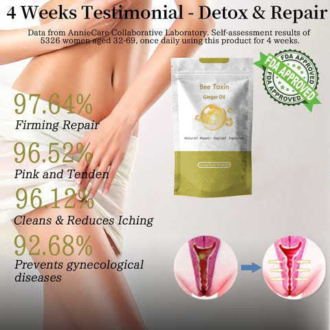 ๐ Bee Toxin Ginger Oil Natural Repair Weight Loss Capsules  (Instant Itching Stopper & Lymph Detox and Slimming & Firming Repair & Tender Natural Capsules PRO)