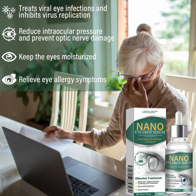 š©āāļøLOVILDS⢠Nano Eye Drops Serum ā
FDA Approved(Suitable for presbyopia, dry eye syndrome, glaucoma, and cataracts) š