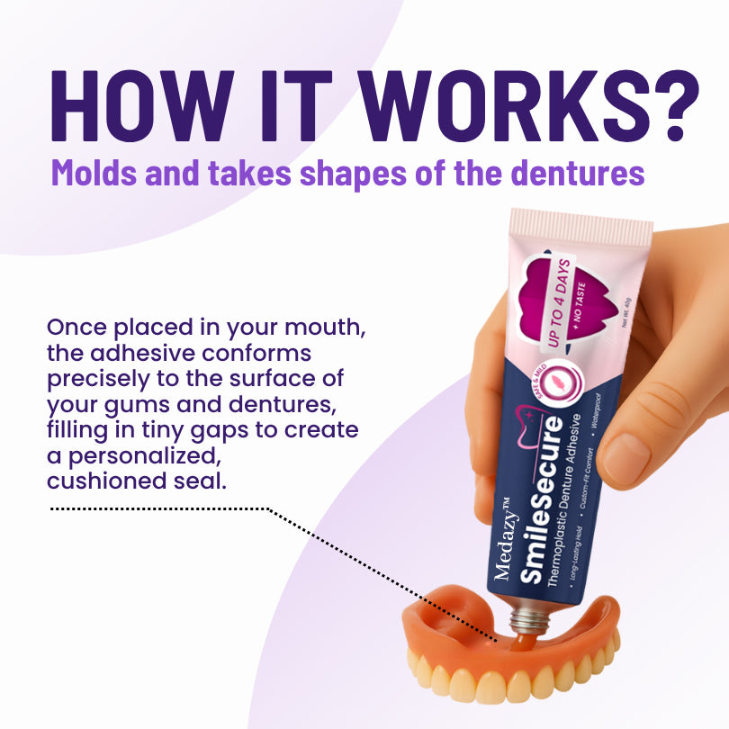 Medazy® SmileSecure Thermoplastic Denture Adhesive