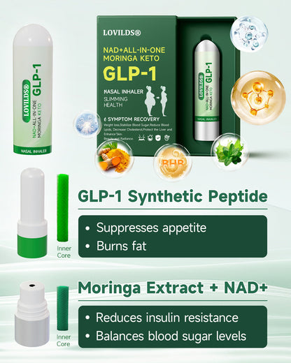 [Official Store] LOVILDS® NAD+ ALL-IN-ONE MORINGA KETO GLP-1 Nasal Inhaler | ⏳ Fast Fat Burn & Metabolic Balance