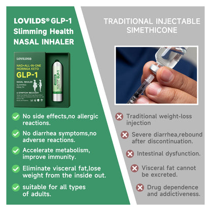 [Official Store] LOVILDS® NAD+ ALL-IN-ONE MORINGA KETO GLP-1 Nasal Inhaler | ⏳ Fast Fat Burn & Metabolic Balance