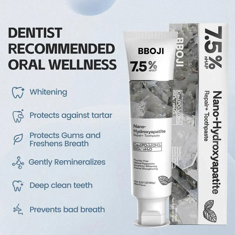 BBOJI™ Fluoride-Free Nano-Hydroxyapatite Toothpaste🦷(ADA recommended)(🎁Flash Sale - Don’t Miss Out)