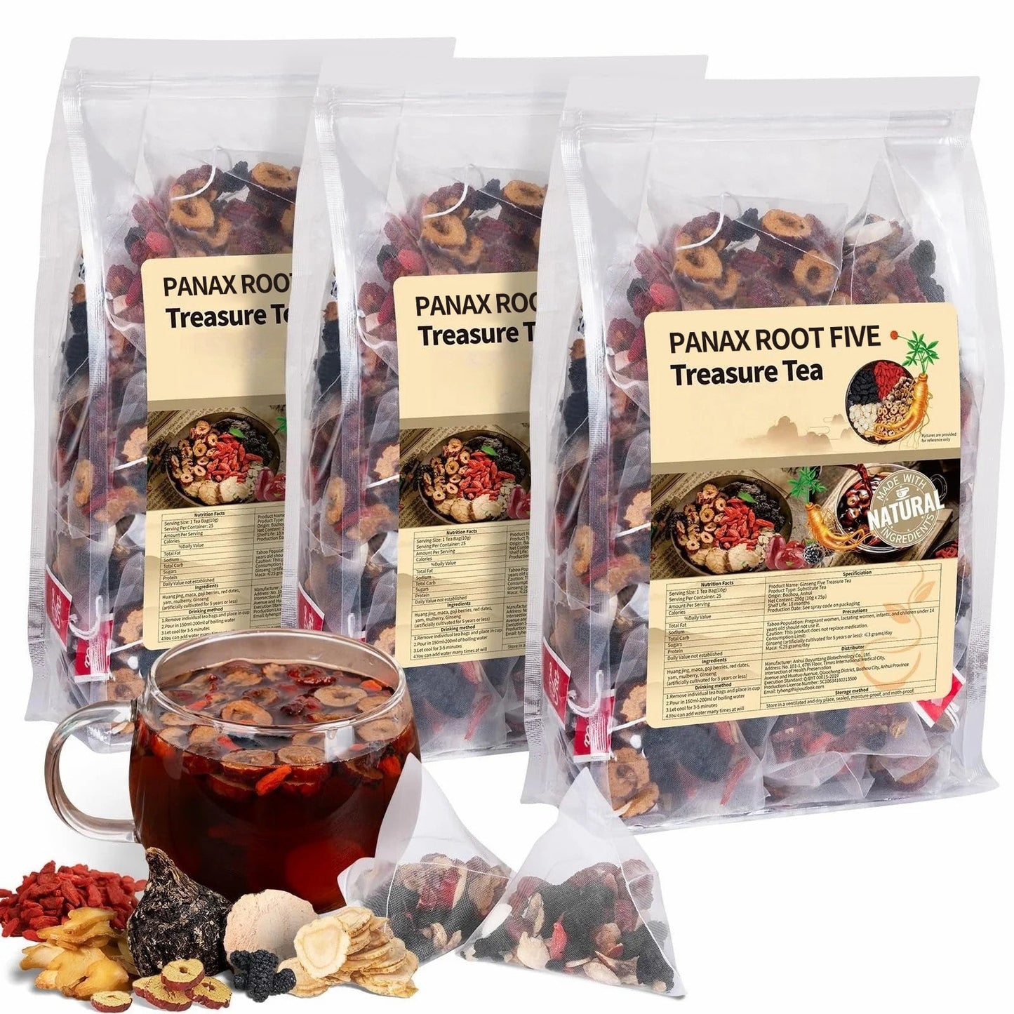 Panax Root & Mulberry Herbal Tea