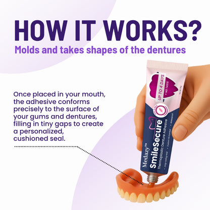 Medazy® SmileSecure Thermoplastic Denture Adhesive