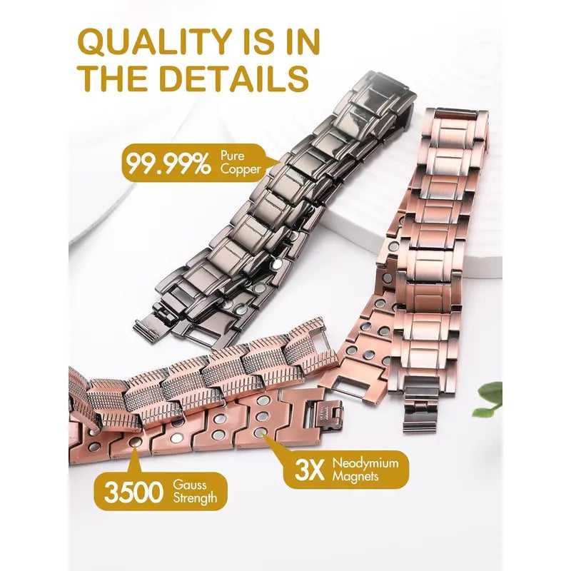 Copper magnetic bracelet——Relieve fatigue and promote blood circulation✨